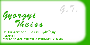 gyorgyi theiss business card